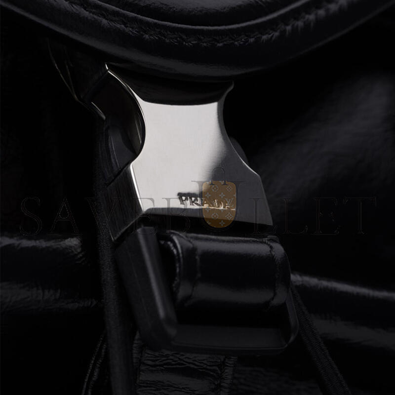 PRADA LEATHER BACKPACK MEN'S BLACK 2VZ108 (45*38*18cm) 